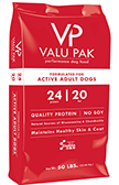 Value Pak Grain Free 24/20 Dog Feed Red Bag 50 lbs