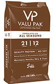 Value Pak Grain Free 21/12 Dog Feed Brown Bag 50 lb