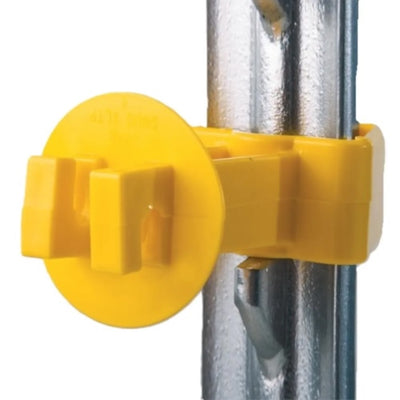 Dare 2" Extra Length T Post Insulator Yellow, 25 Pack