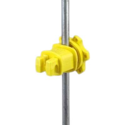 Dare Screw Tight Rod Post Insulator Yellow, 25 Pack