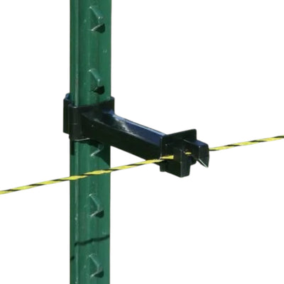Zareba 5" Wrap Around T Post Insulator Black, 25 Pack