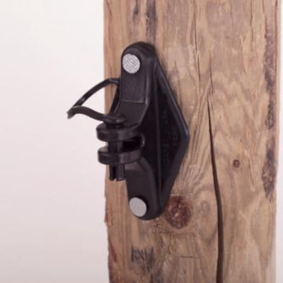 Dare Pin Lock Wood Post Nail On Insulator Black, 25 Pack