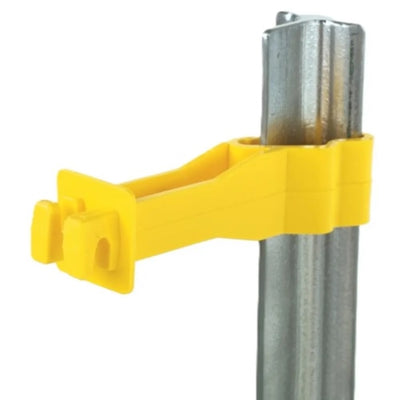 Dare 3" Reversed T Post Insulator Yellow, 25 Pack