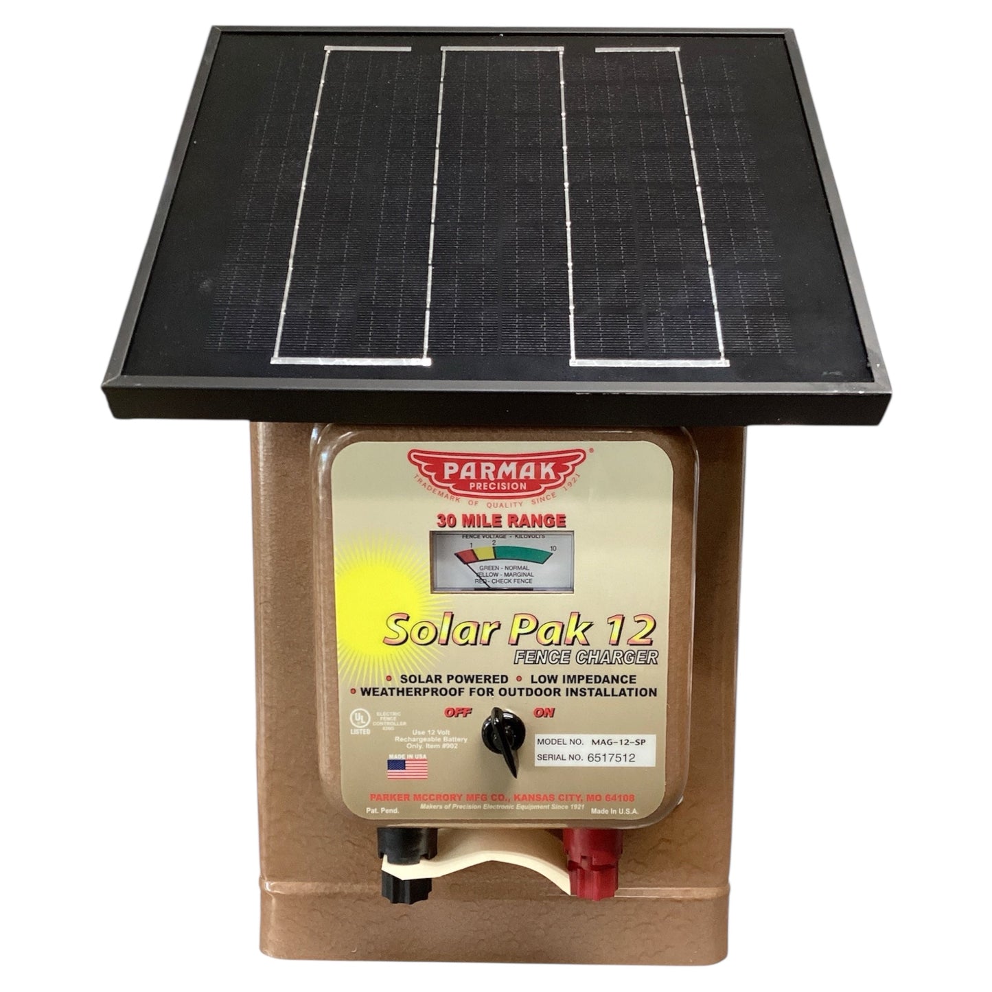 Parmak Solar Fence Charger 12 Volt