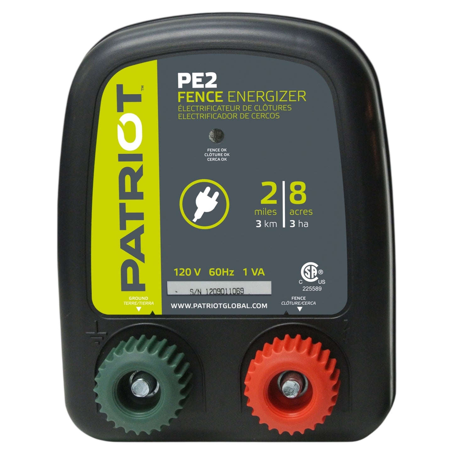 Patriot PE2 Electric Fence Energizer (AC)