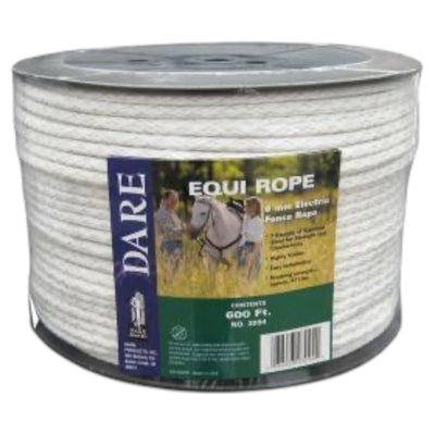 Dare Heavy Duty Electric Fence Rope 1/4" Braid 600 ft