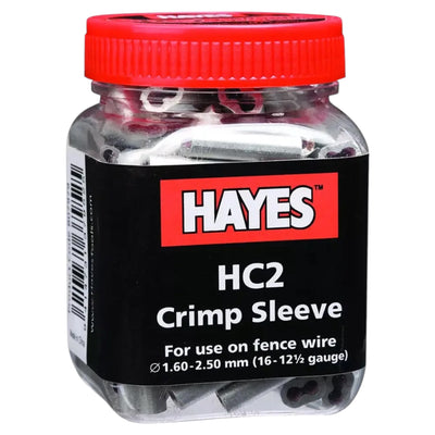 Hayes HC2 12 1/2 Gauge Crimping Sleeves