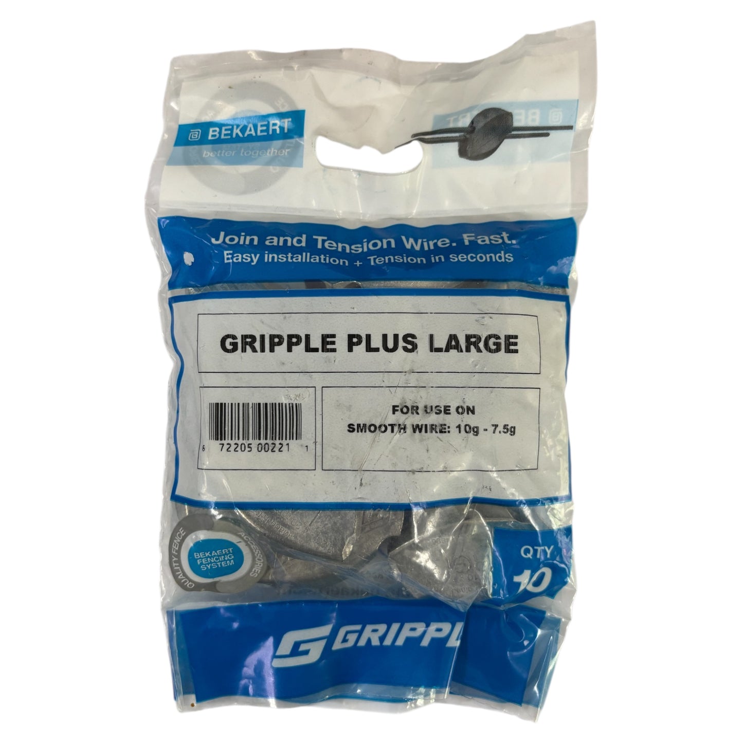 Bekaert Large Gripple Join & Tension Wire, 10 Pack