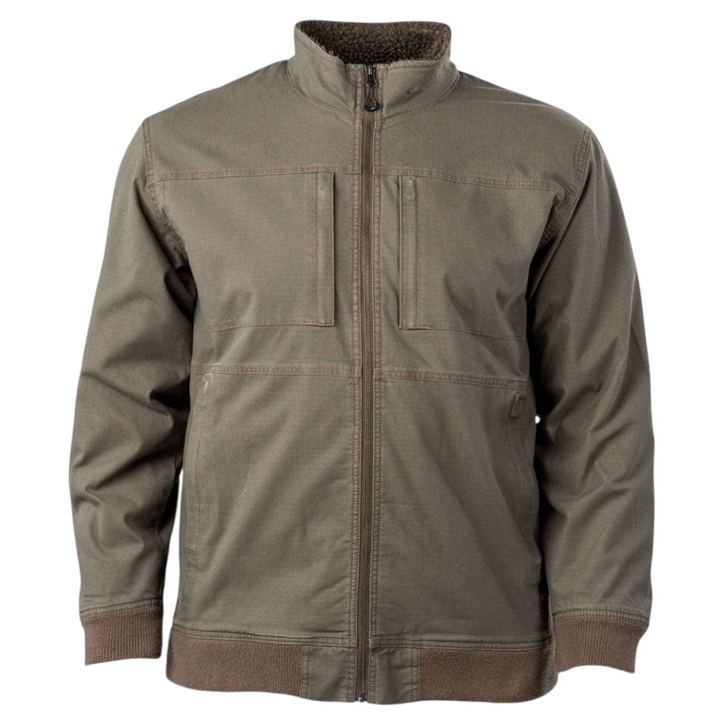 Mens Sherpa Canvas Jacker Major Brown