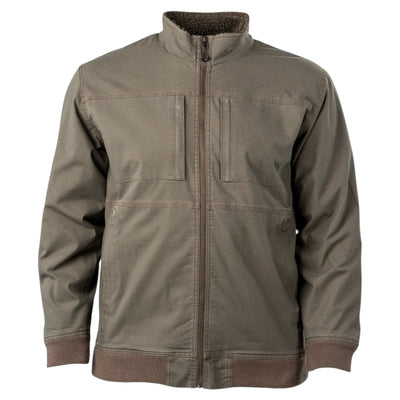 Mens Sherpa Canvas Jacker Major Brown