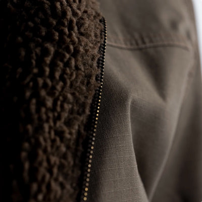 Mens Sherpa Canvas Jacker Major Brown