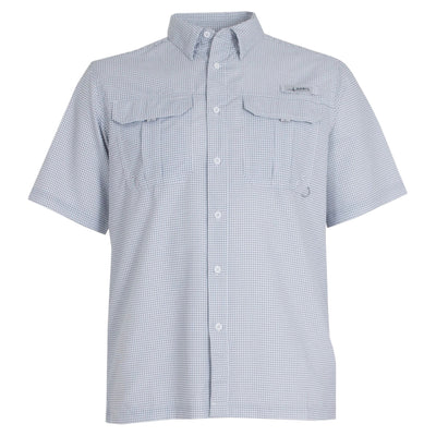 Habit Mens Short Sleeve River Shirt Sharkskin Check