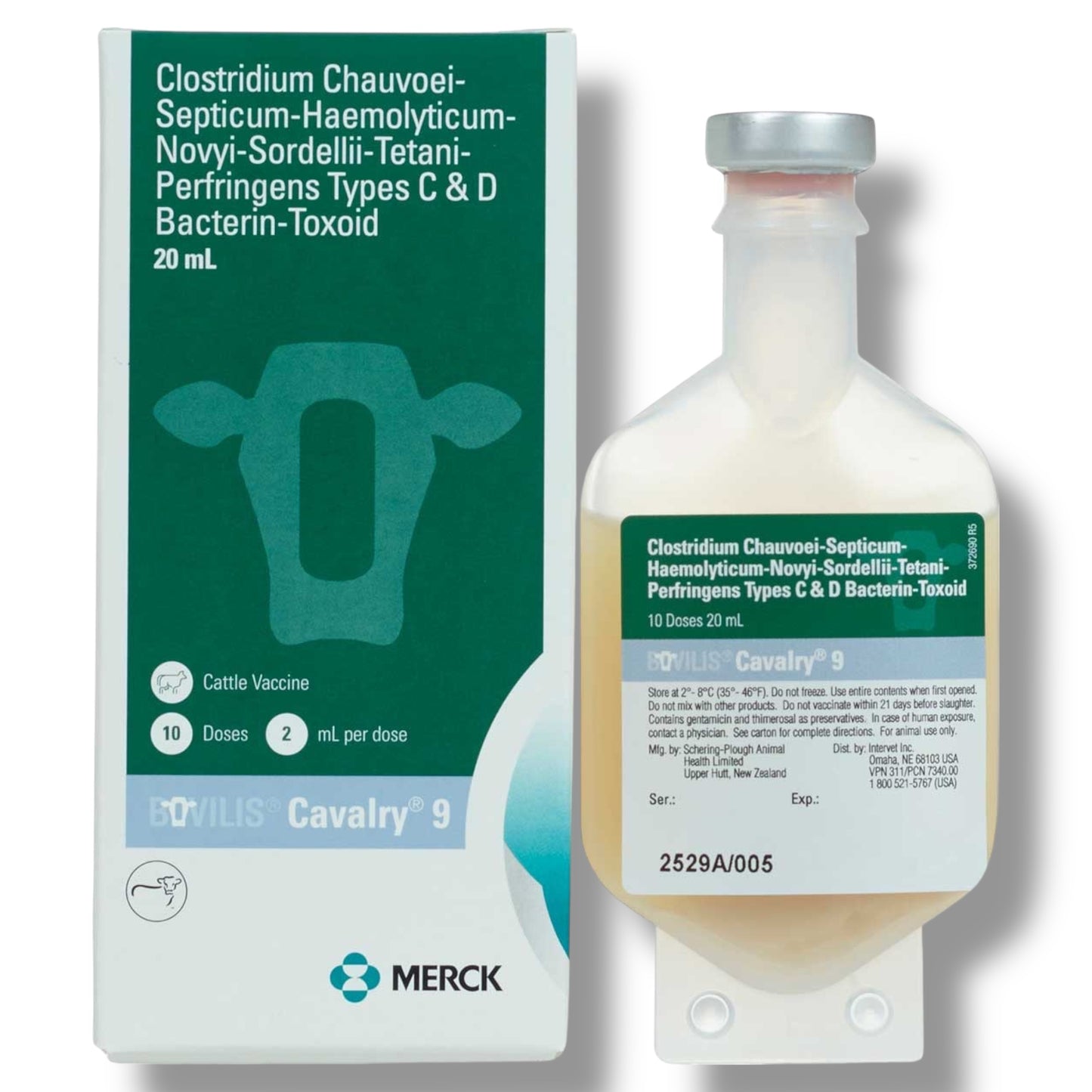 Cavalry 9 Cattle Vaccine by Merck, 10 Dose
