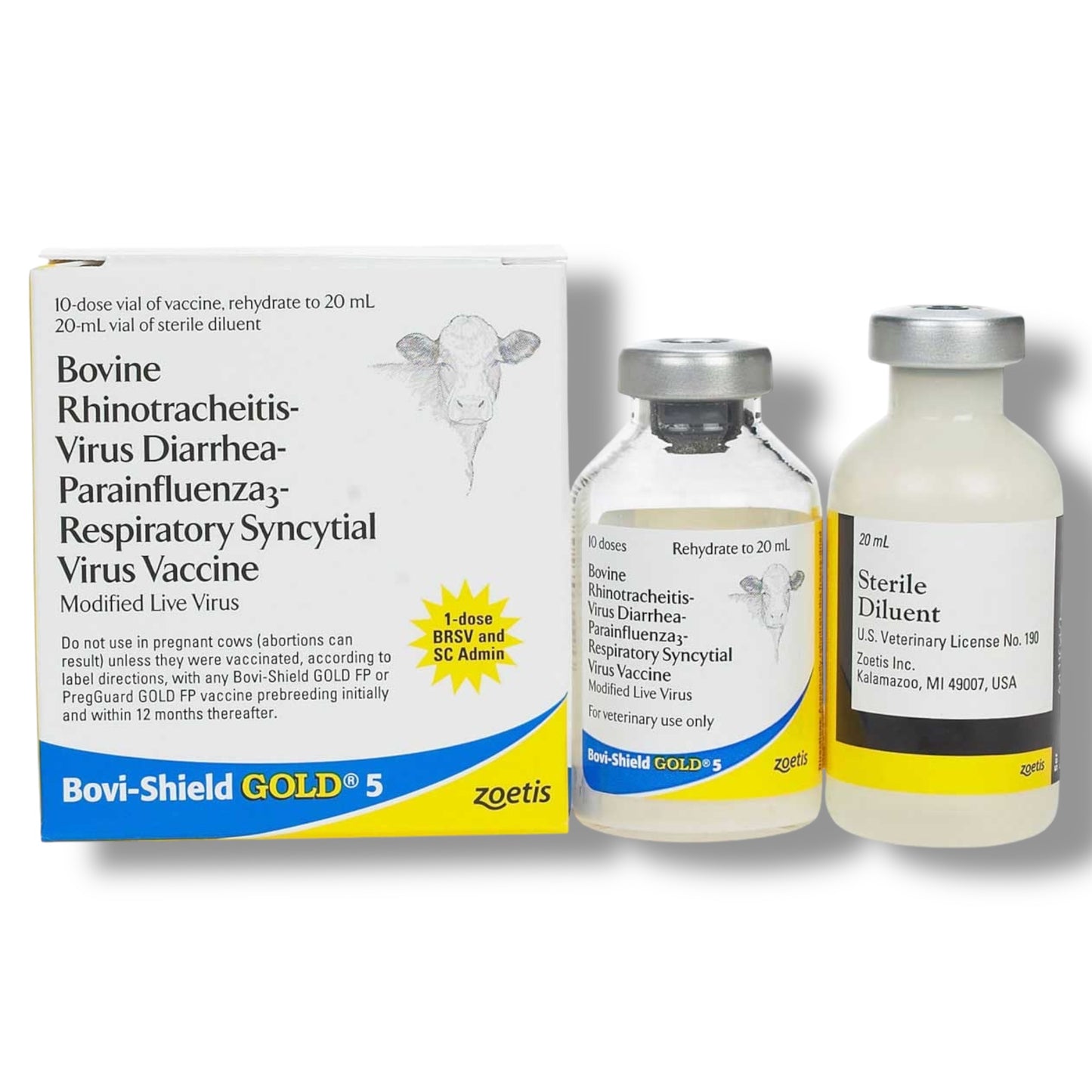 Bovi Shield Gold 5 Cattle Vaccine, 10 Dose