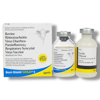 Bovi Shield Gold 5 Cattle Vaccine, 10 Dose