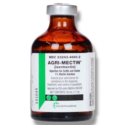 Ivermectin 1% Sterile Solution for Cattle & Swine, 50 ml