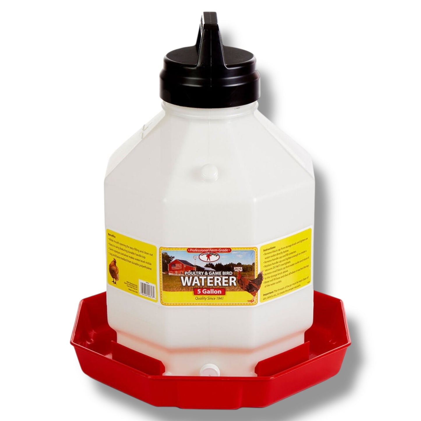 Little Giant Poultry & Game Bird Waterer 5 Gallon
