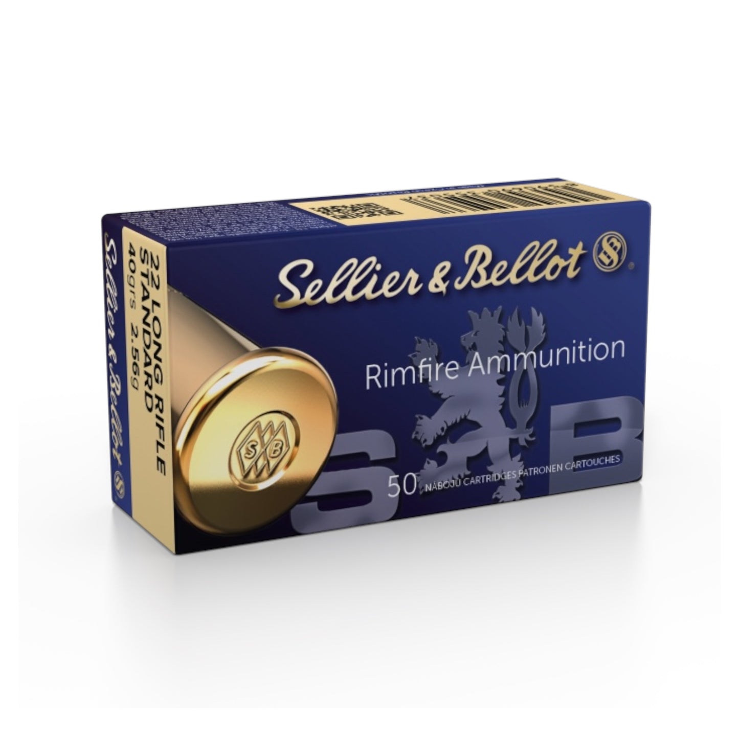 Sellier & Bellot 22 Long Rifle Standard 40grs 2.56g Ammunition (50 Cartridges)