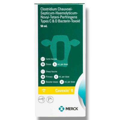 Bovilis Covexin 8 Cattle & Sheep Vaccine by Merck Animal Health, 10 Dose
