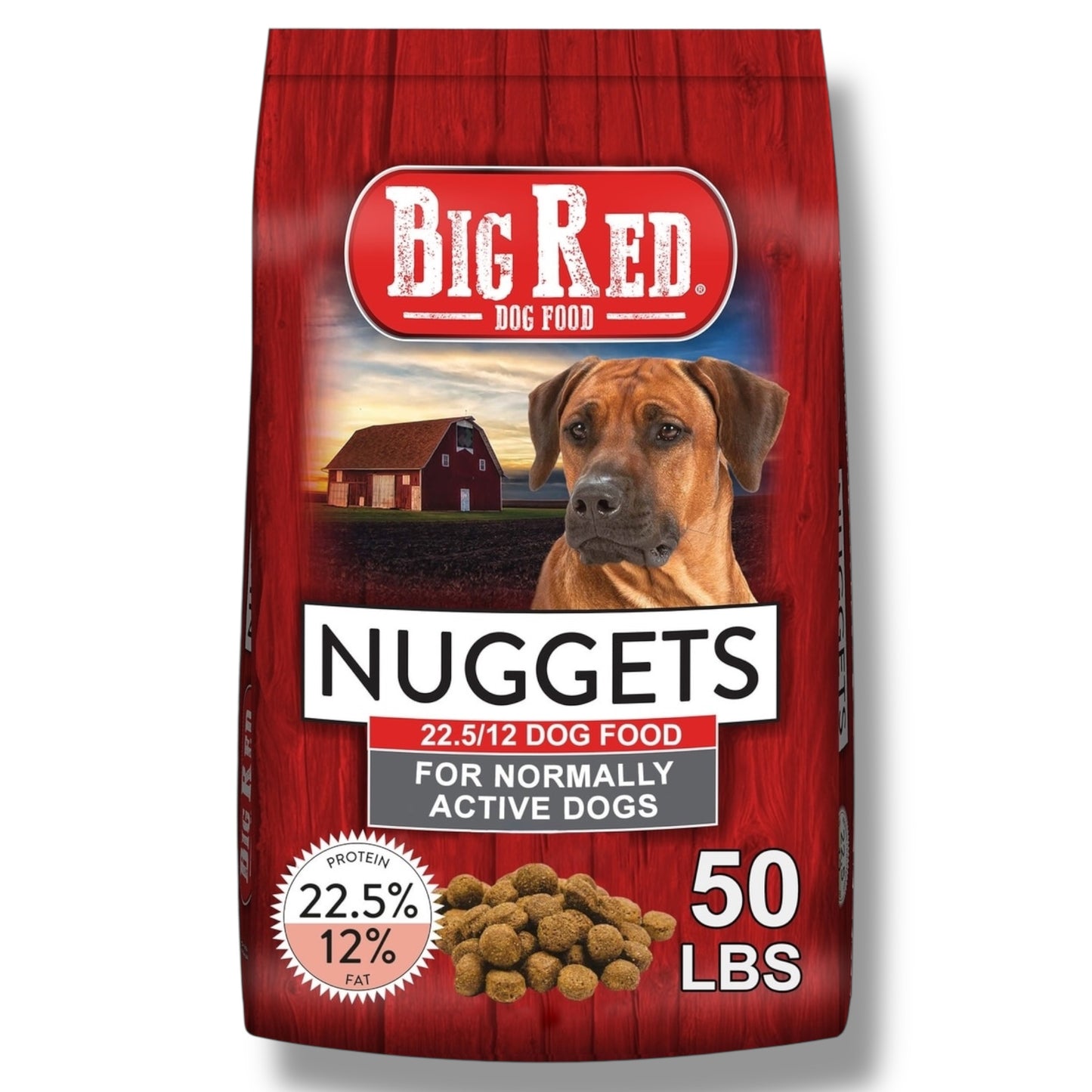 Big Red Nuggets 22.5-12 Dog Food 50-lbs