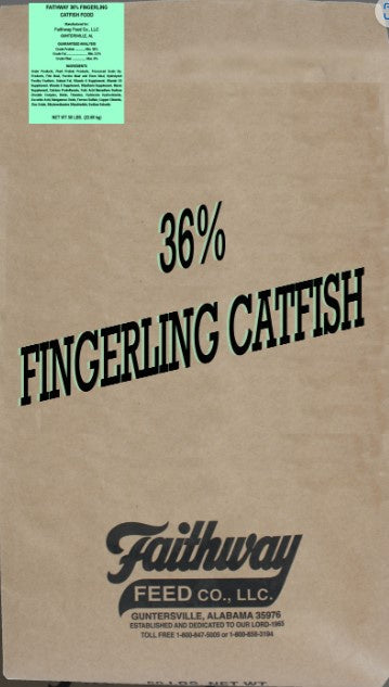 Fish Feed Fingerling 36% 1/8 50 lb