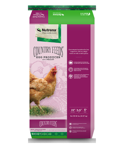 Egg Producer 22% Pellet Country Feeds 50lb