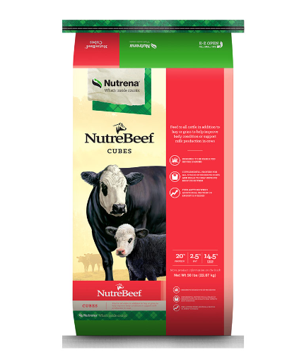 Nutrena 20% All Natural Range Cubes 50-lbs