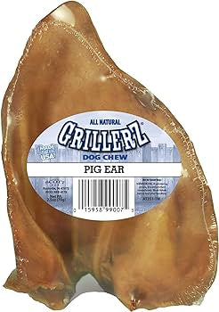 Grillerz Premium Pig Ear Dog Chew 1/2 oz