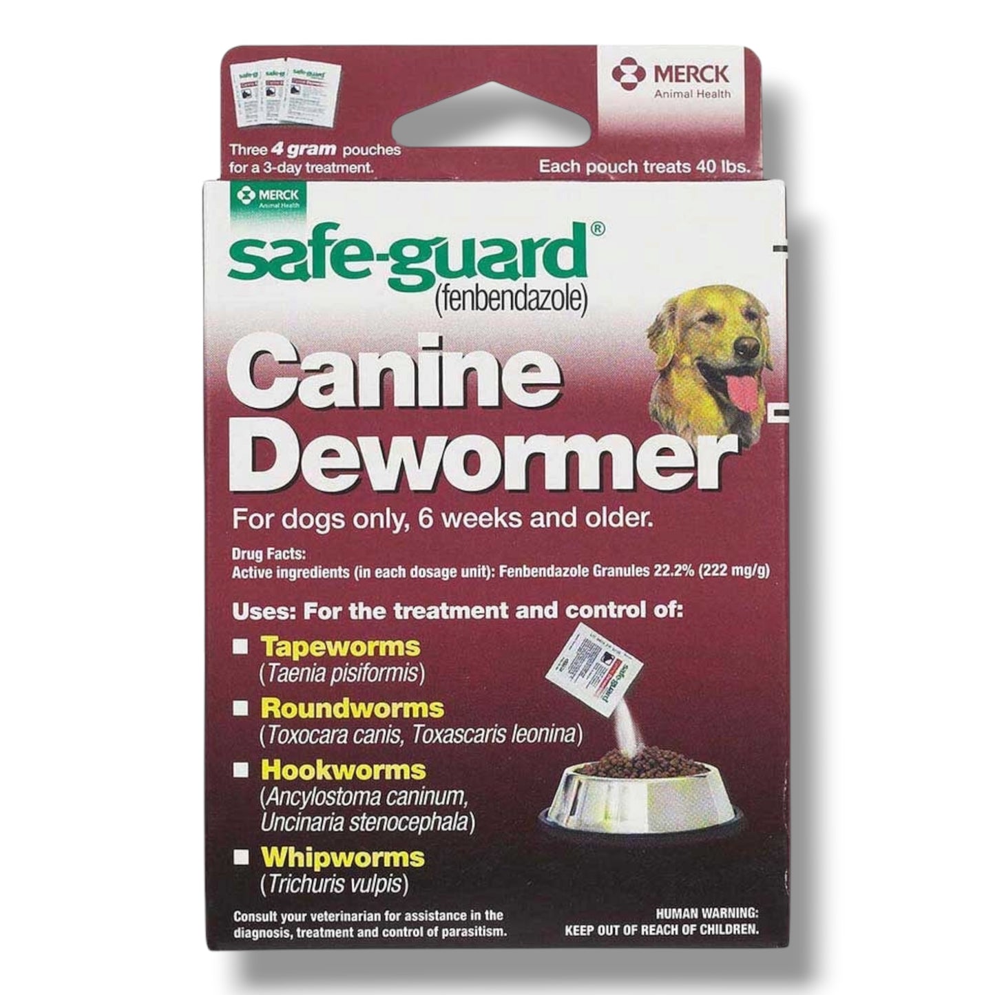 Safeguard Canine Dewormer (Treats 40 lbs)