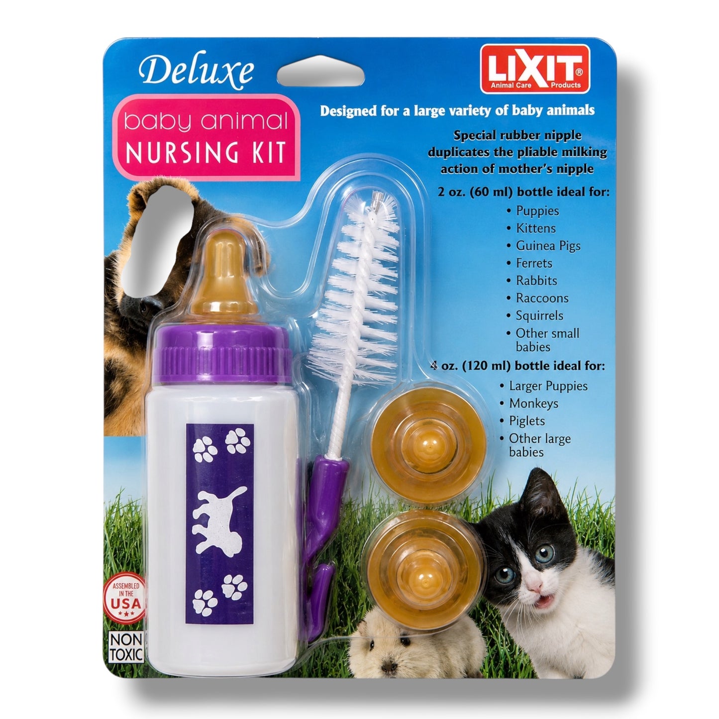 Nursing Bottle Kit Small Animal 4-oz