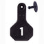 Y Tex Numbered 2 Piece Ear Tags Black