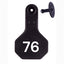 Y Tex Numbered 2 Piece Ear Tags Black