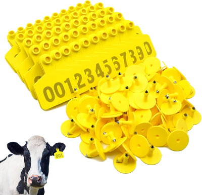 Ear Tag Livestock 1-50 Yellow