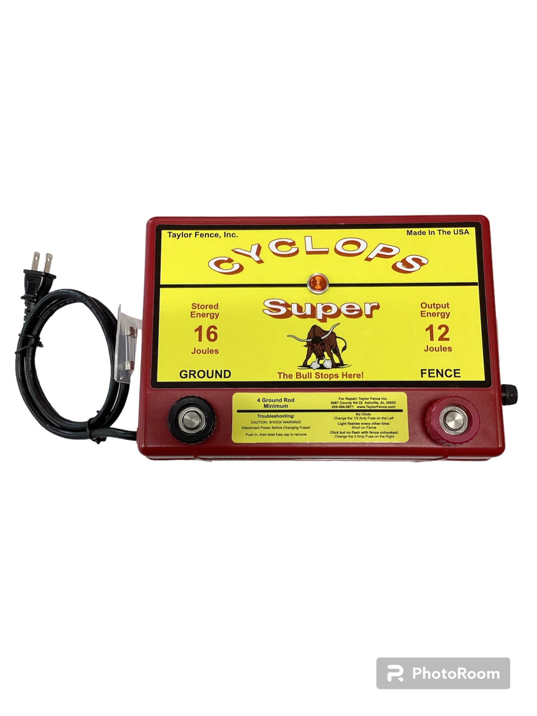 Cyclops Super 12 Joule Electric Fence Charger – Franklin County Xchange