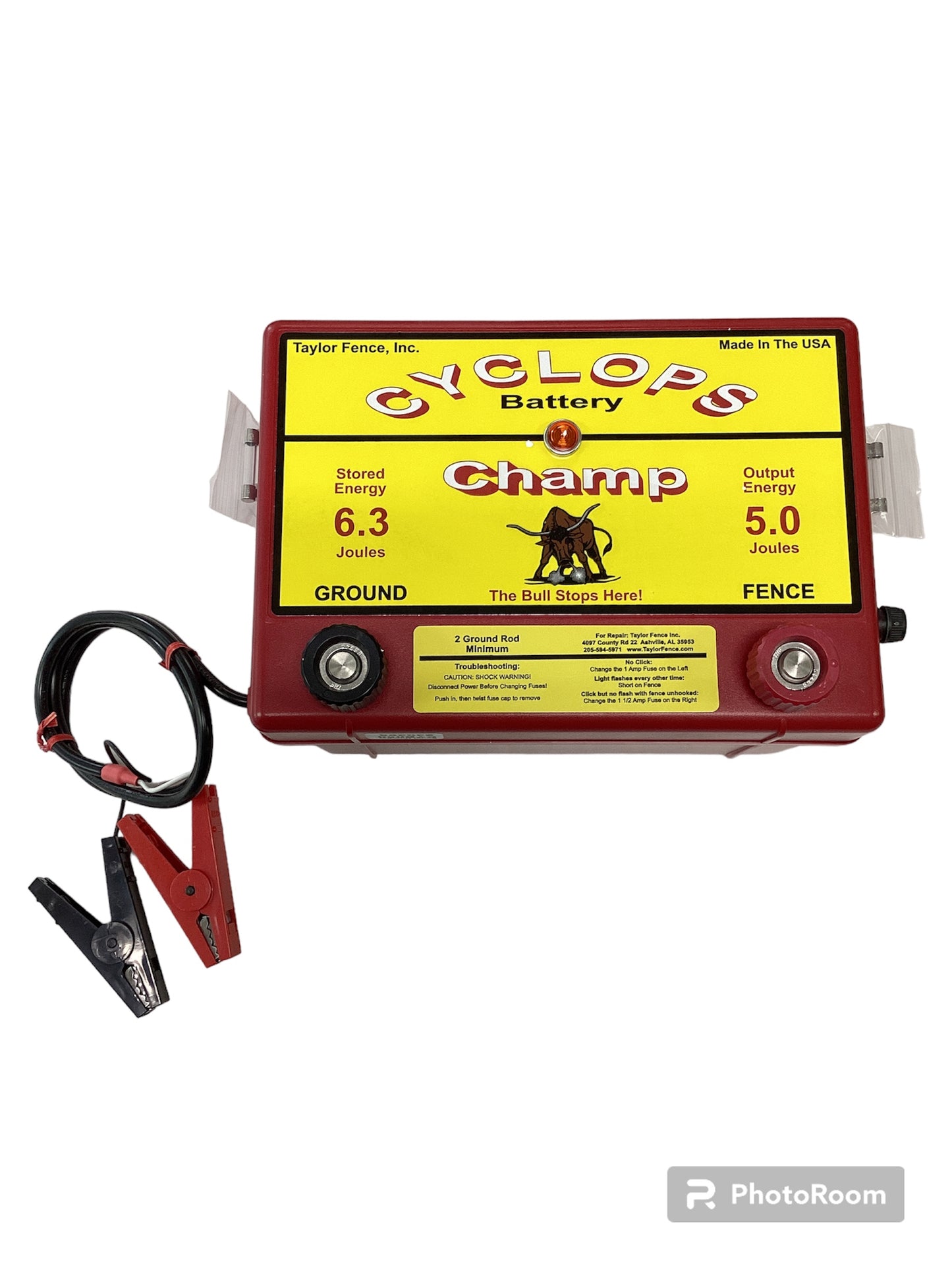Cyclops 5 Joule Battery Powered Fence Charger