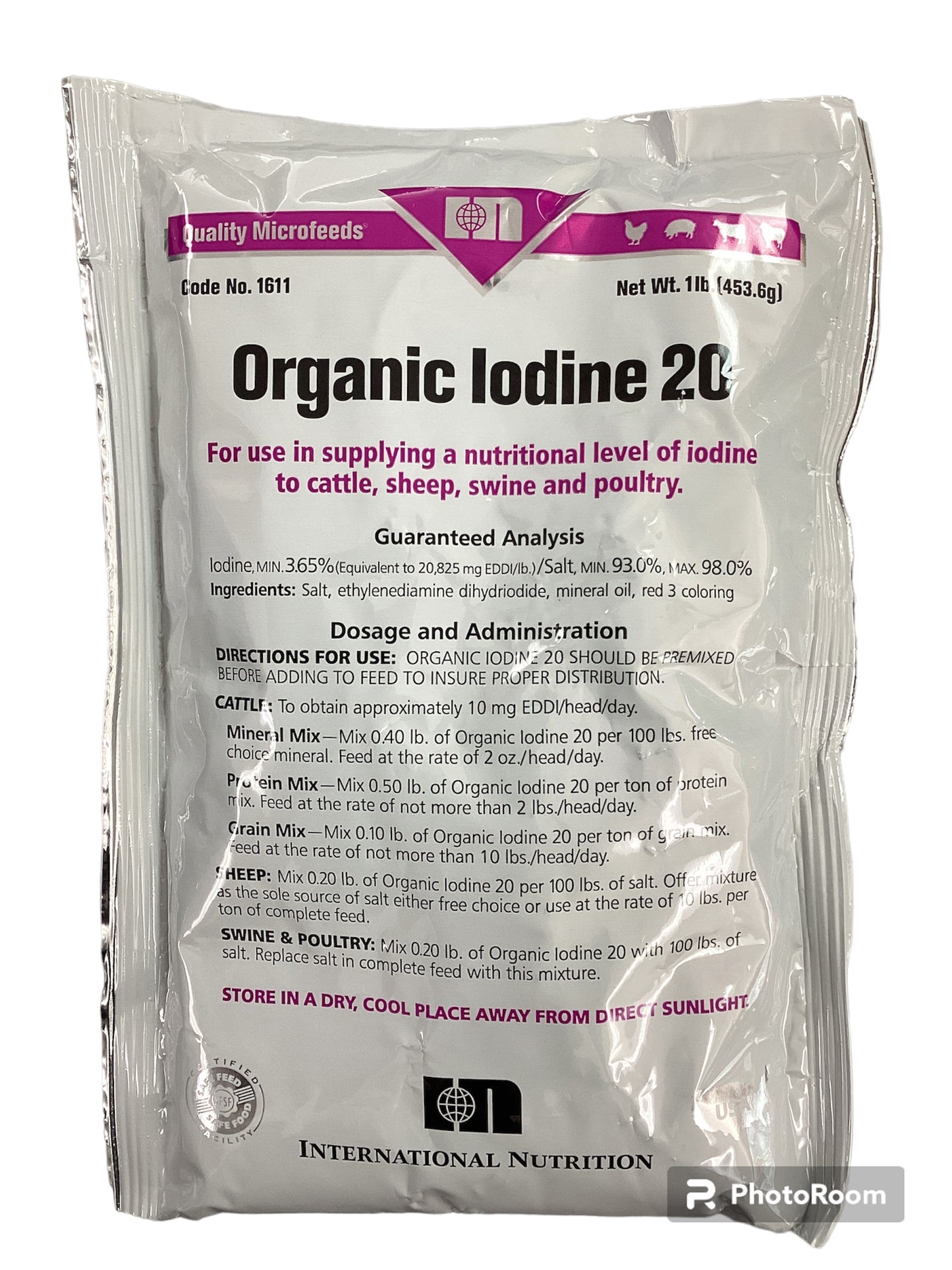 Organic Iodine 20 1 lb