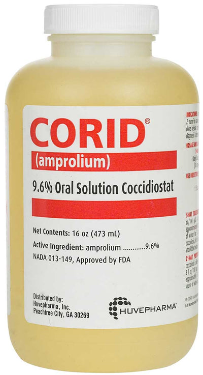 Corid 9.6% Oral Solution 16 oz